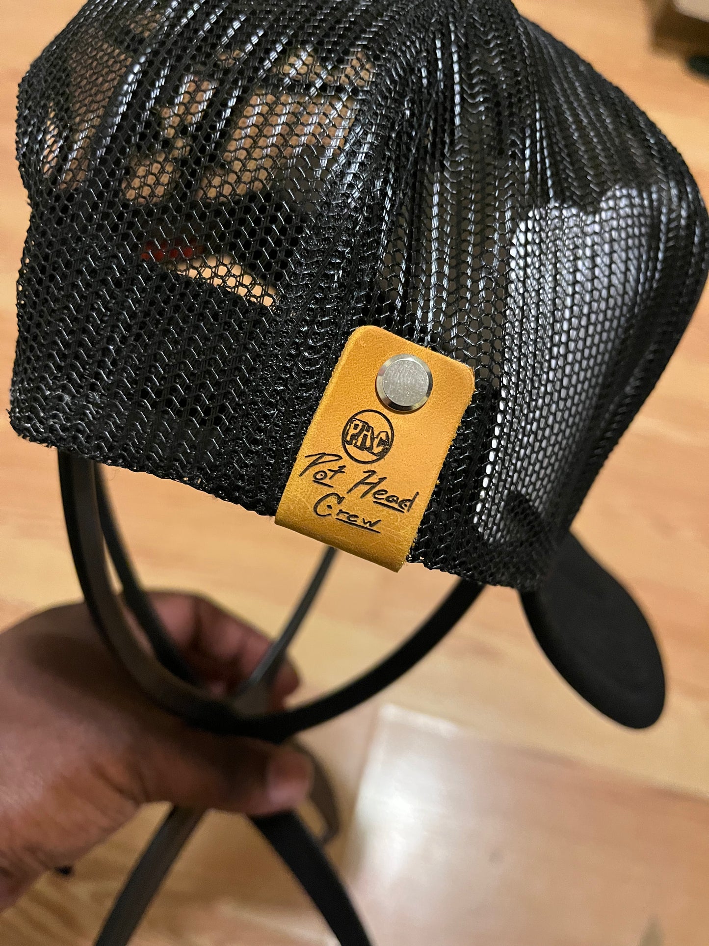 Blk Pot Head Hat