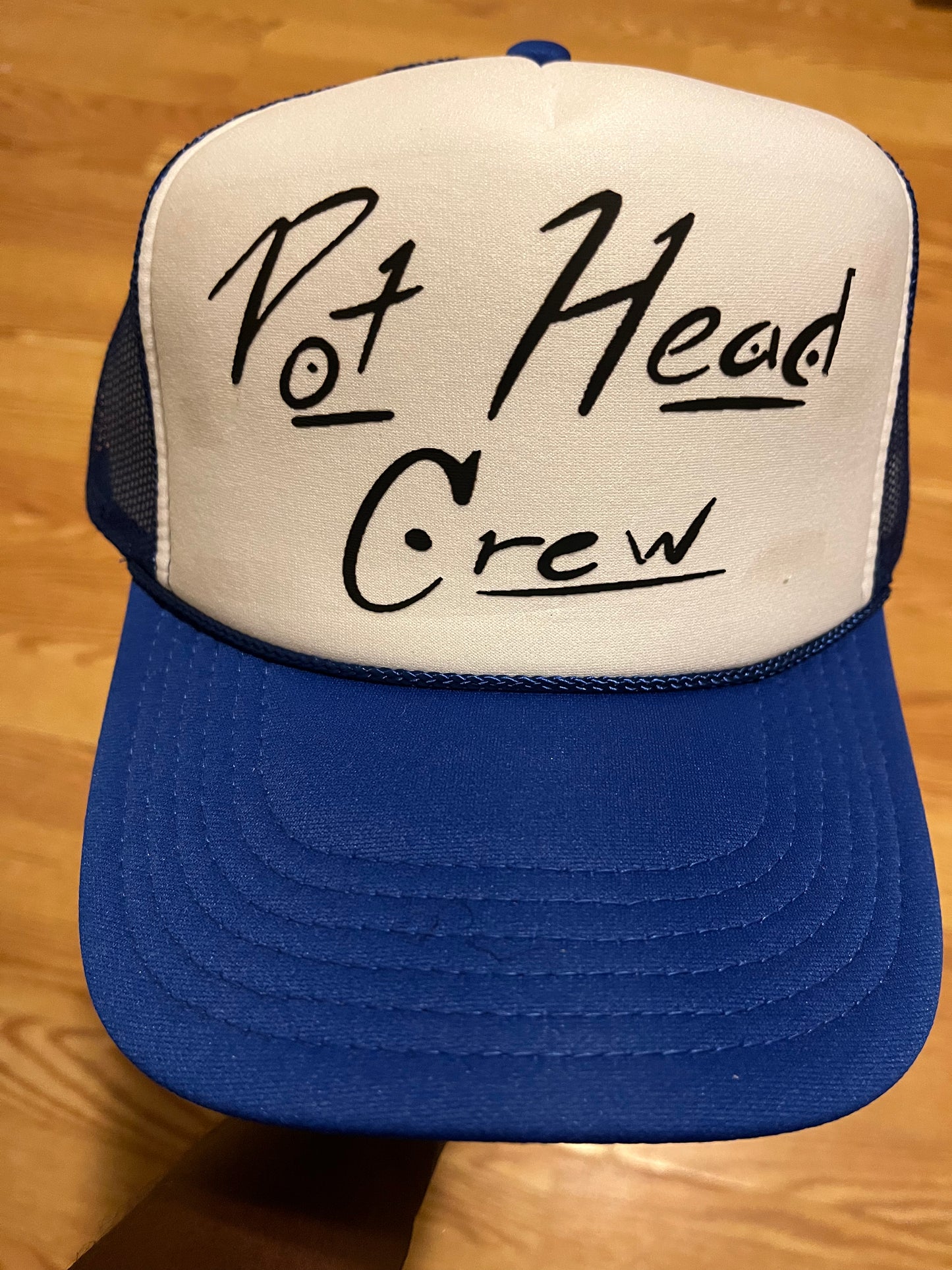 Blue/Wht Pot Head Hat