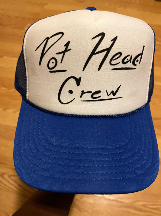 Blue/Wht Pot Head Hat