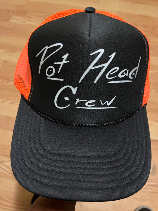 Orange/Blk Pot Head Hat