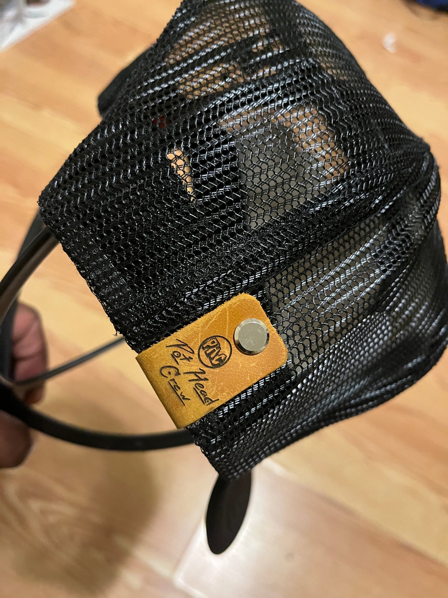 Blk Roll Up Hat