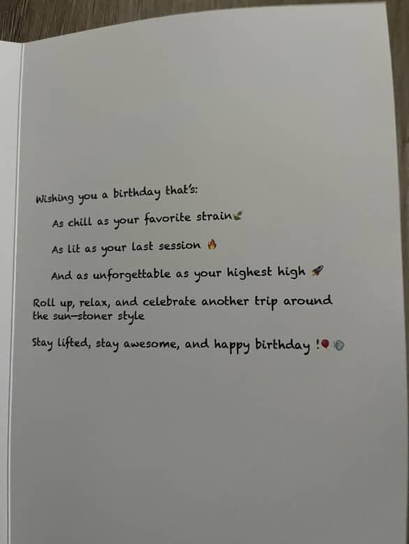 BIRTHDAY CARDS FOR POTHEADS